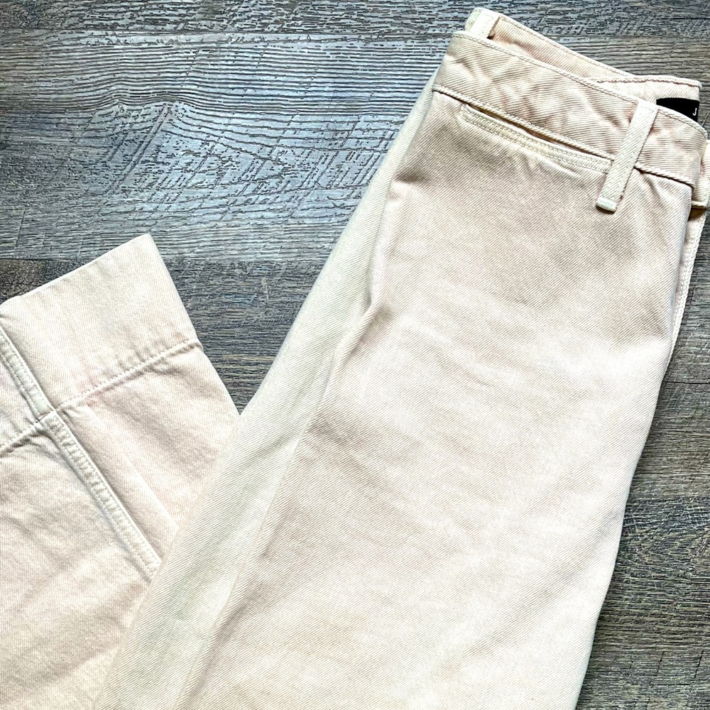 J. Brand cream wide leg jeans